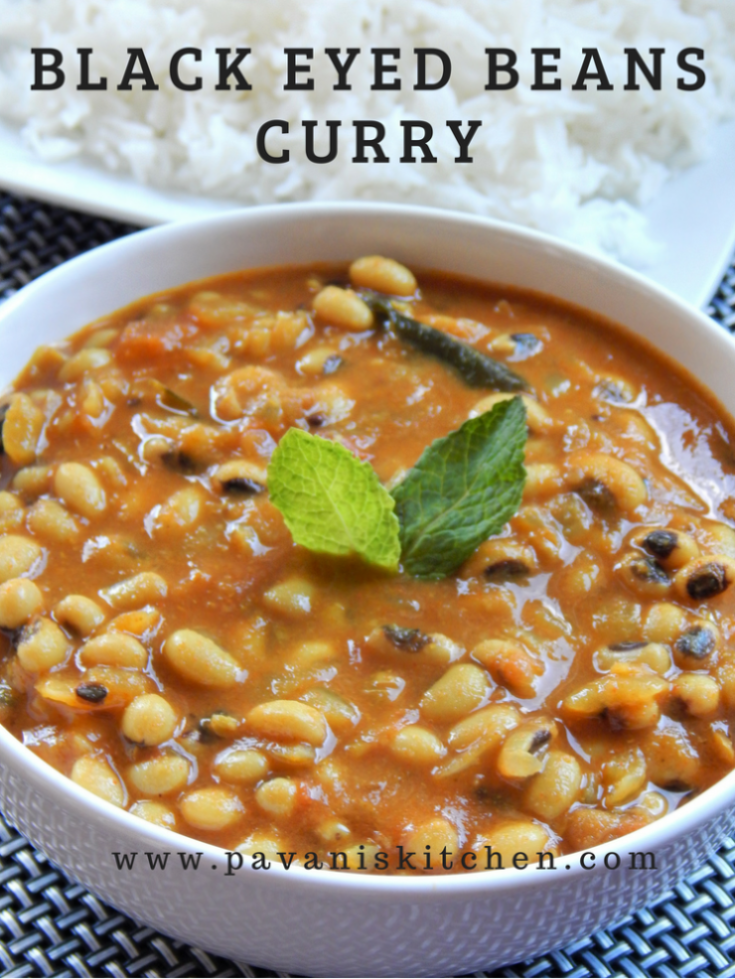 Black Eyed Beans Curry Recipe Pavanis Kitchen