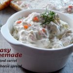 Easy Homemade Herb and Carrot Cream Cheese Spread
