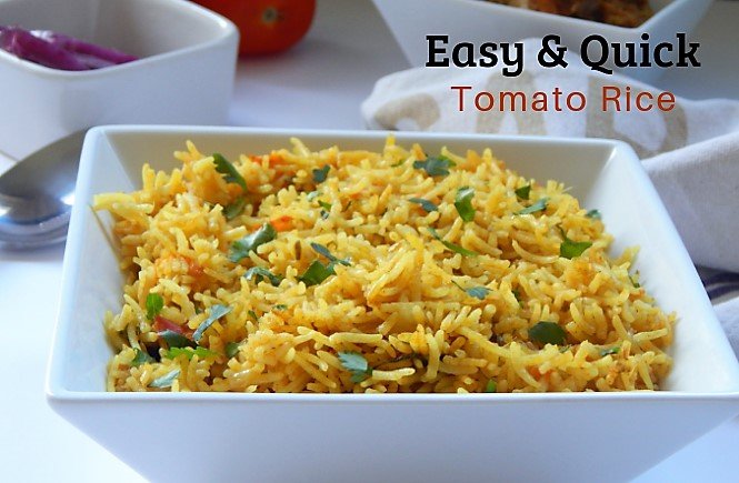 easy and quick Tomato rice