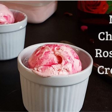 No Churn Rose Ice Cream