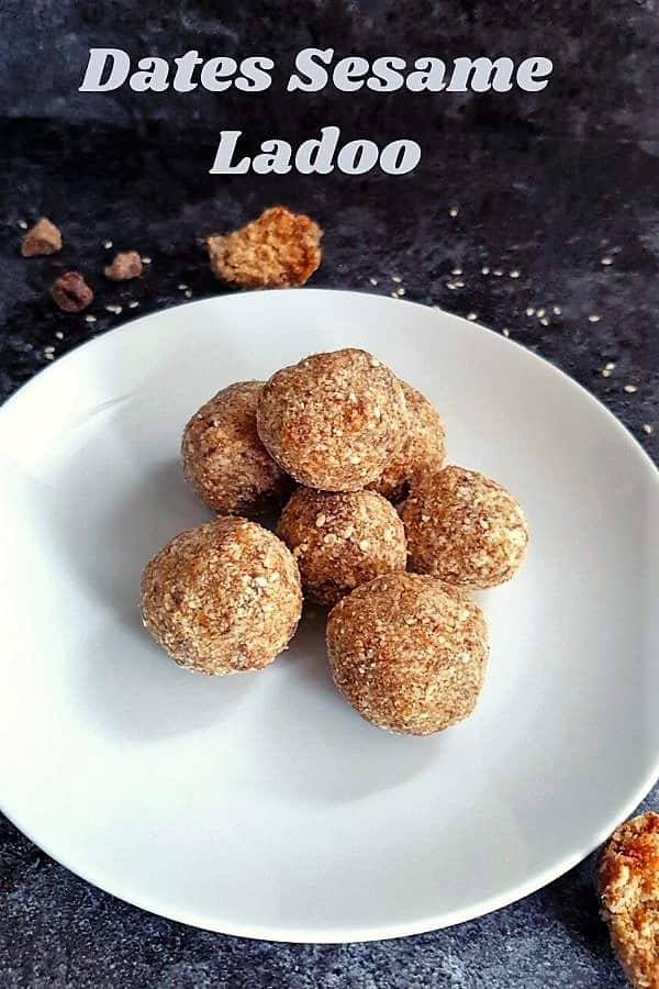 High Protein DATES With SESAME SEEDS LADOO