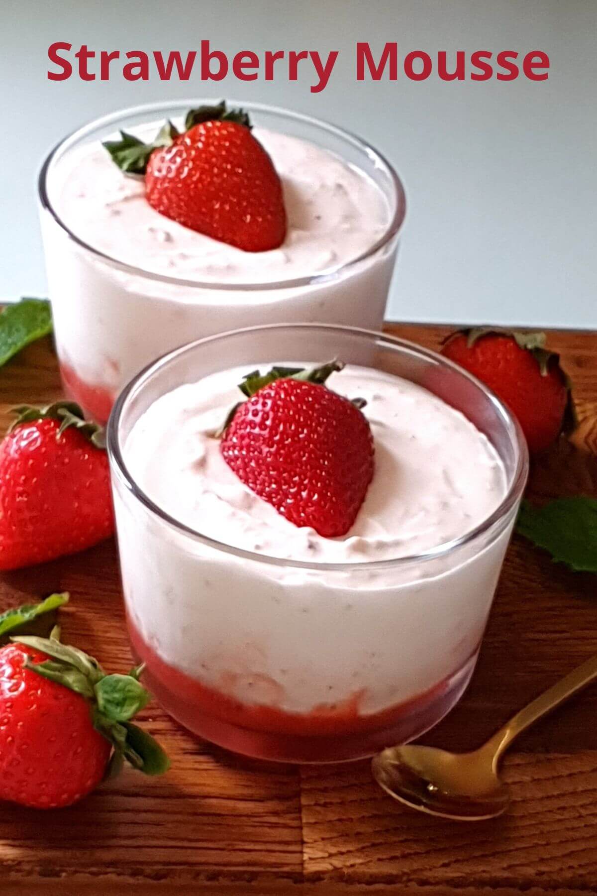 easy strawberry mousse