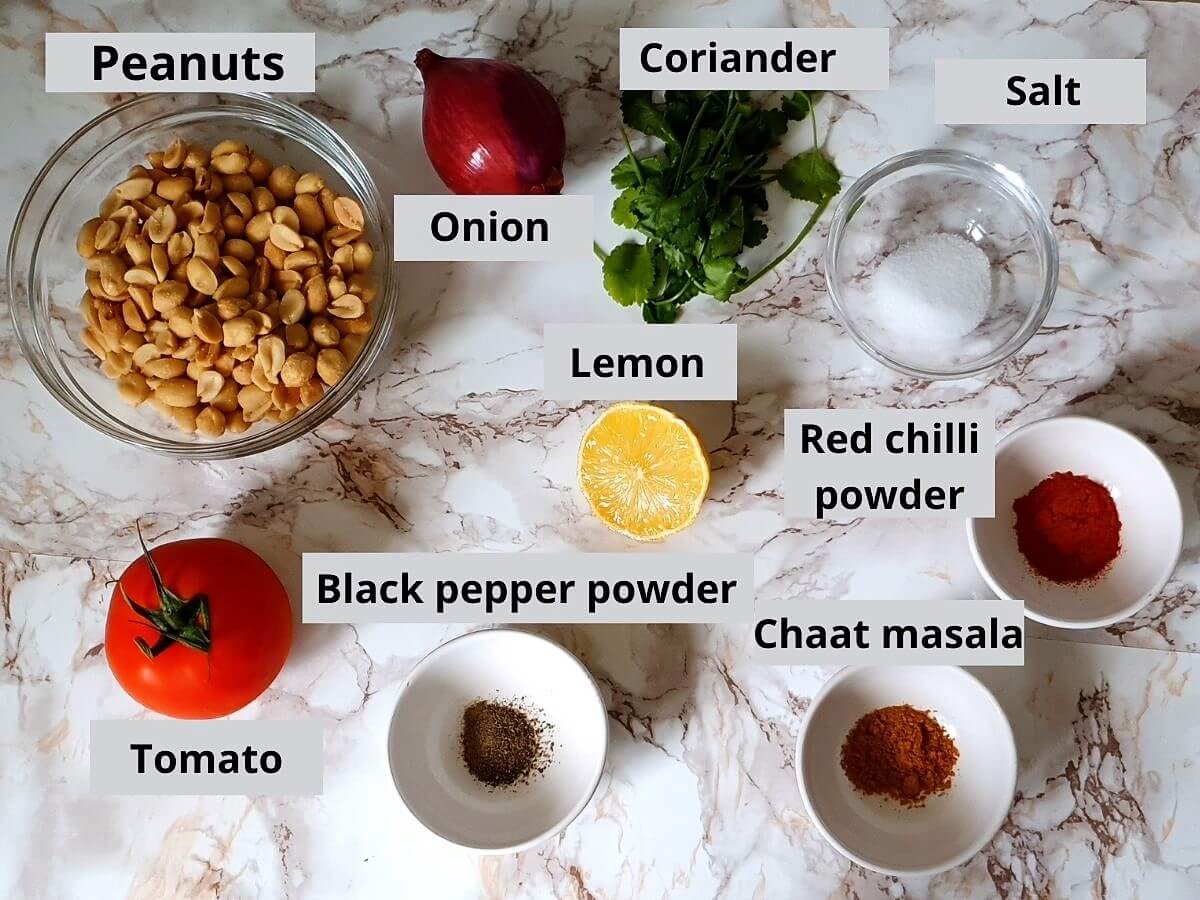ingredients peanut salad