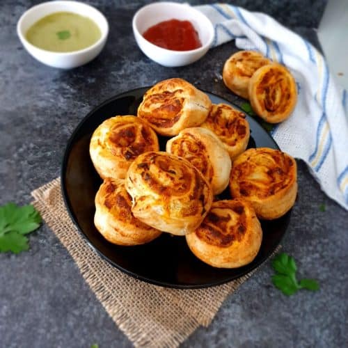 air fryer samosa pinwheels