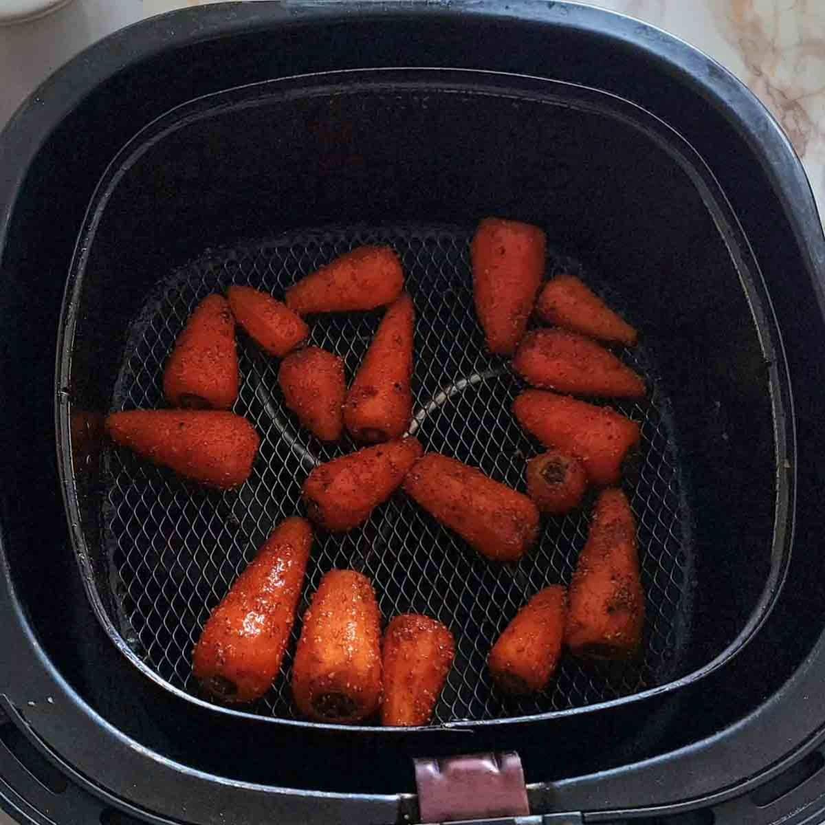 place evenly in air fryer basket