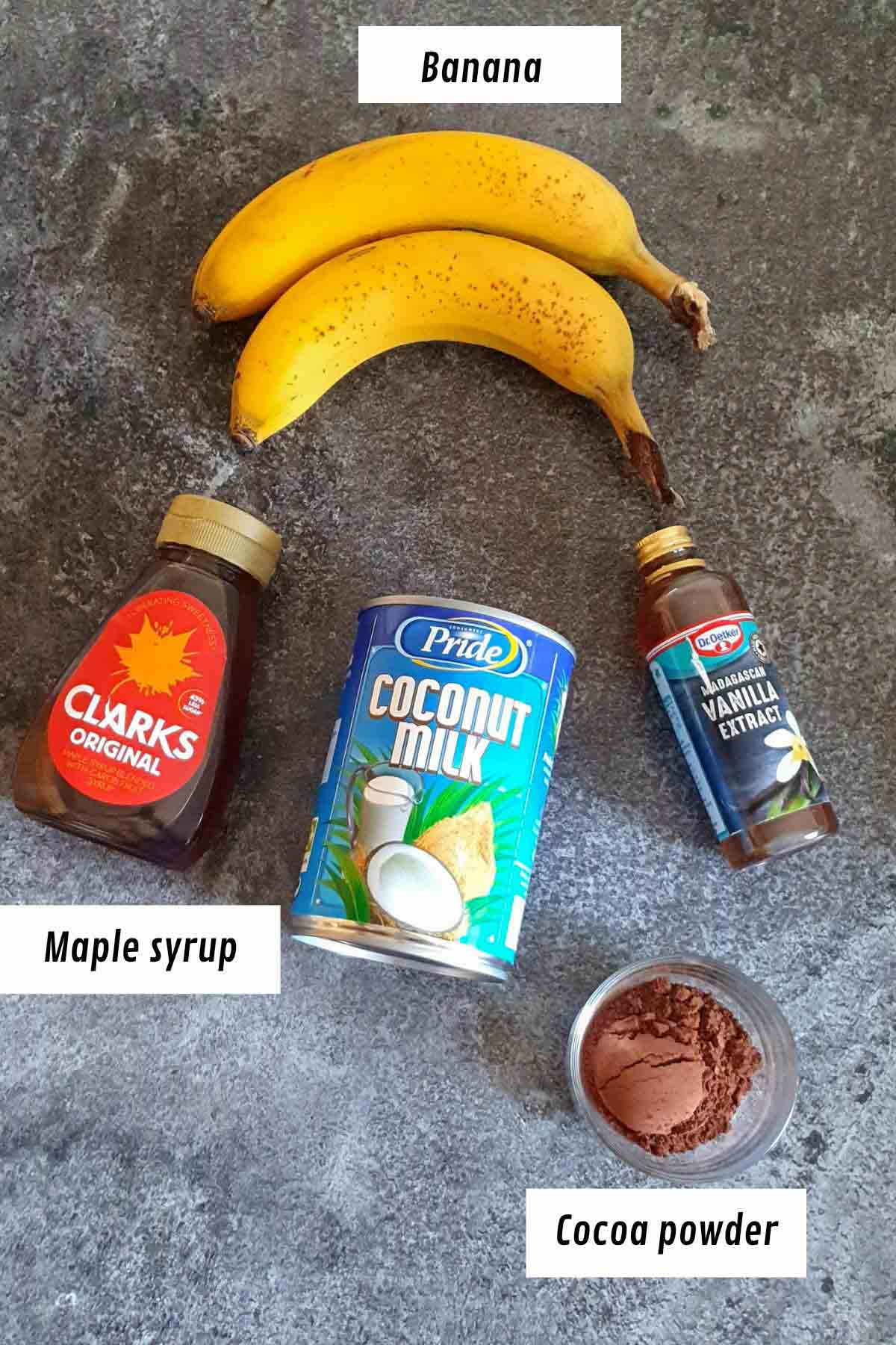 banana chocolate pops ingredients